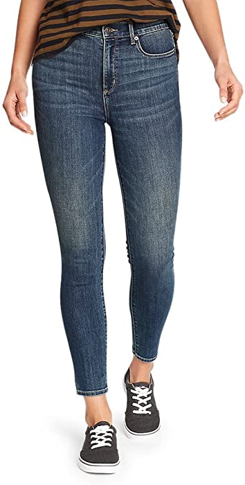 Eddie Bauer Women's Revival High-Rise Skinny Jeans, Med Heritage 10 Regular