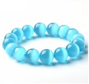 TonyJameJPStore Design Blue Opal Beads Bracelet & Bangle for Women and Girl, Natural Stone Bead Jewelery,Christmas Gifts