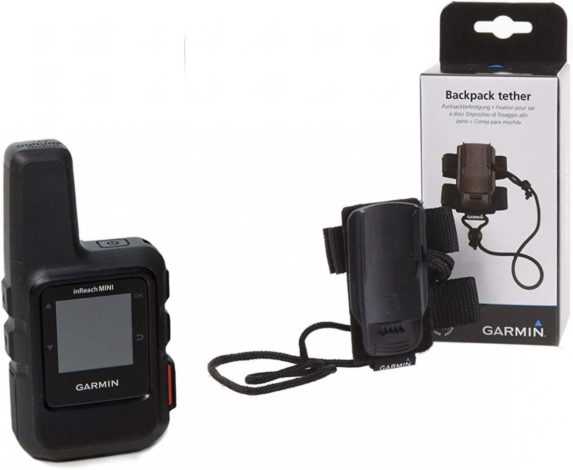 Garmin inReach Mini Black with Backpack Tether