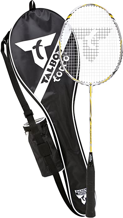 Talbot-Torro Badminton Starter Set IsoForce 311, 100% Graphite, One Piece Construction, 3 Tech 350 Shuttlecocks, 439530