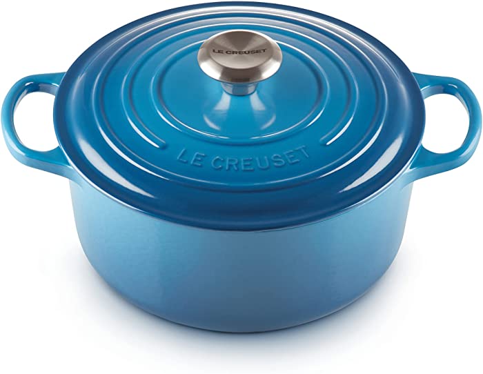 Le Creuset Enameled Cast Iron Signature Round Dutch Oven, 5.5 qt., Marseille