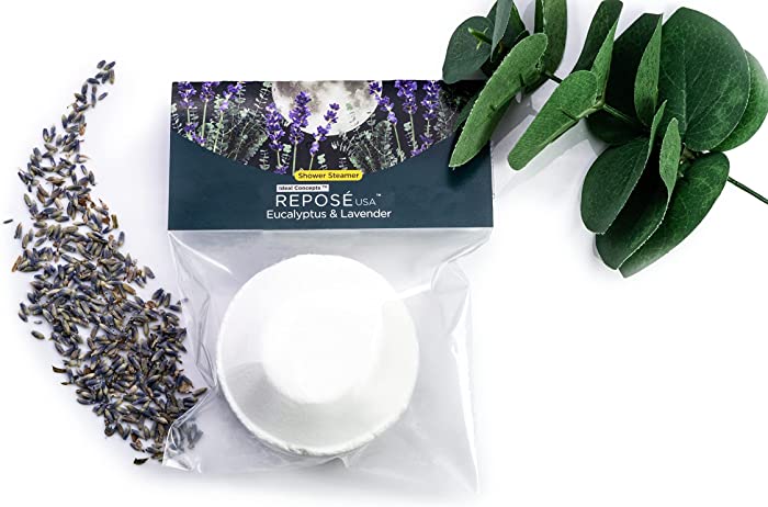 ReposeUSA Shower Steamer with Eucalyptus and Lavender | Bath Bomb for Your Shower (1)