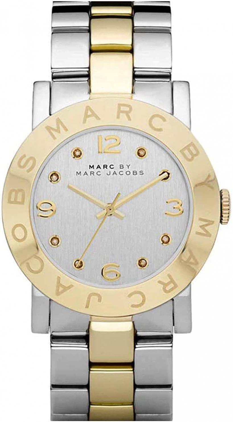 Marc by Marc Jacobs Amy Silver Dial Two Tone Stainless Steel Women's Watch - MBM3139