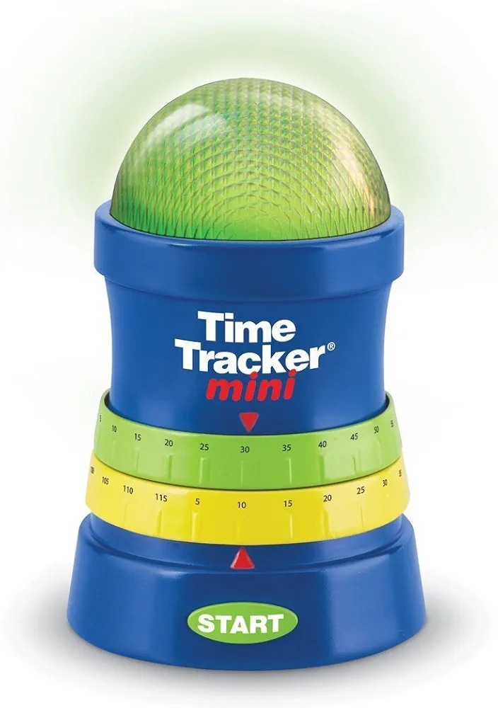 Learning Resources Time Tracker Mini Visual Timer, Classroom Timer, Hand Washing Timer, Auditory and Visual Cue, Ages 3+