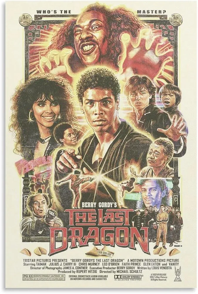 generic Movie Posters The Last Dragon Action Movies Comedy Movies Art Posters Poster Decorative Painting Canvas Wall Art Living Room Posters Bedroom Painting 20x30inch(50x75cm), Unframe-style