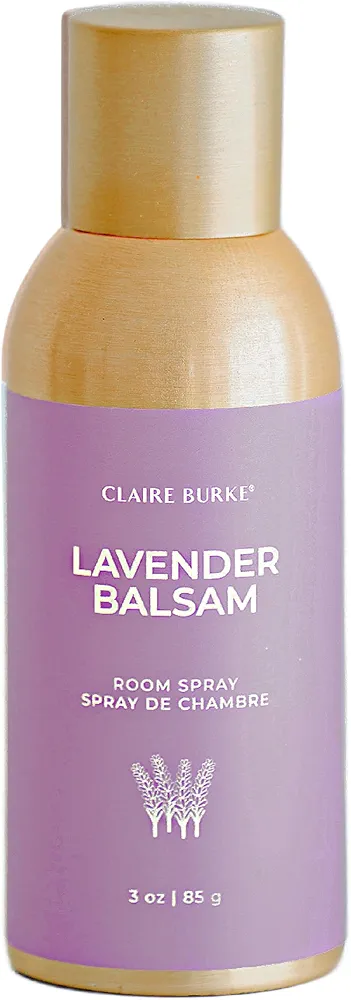 Claire Burke Lavender Balsam Room Spray, Air Freshener for Home and Bathroom, 3 oz