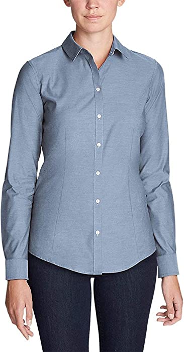 Eddie Bauer Women's Wrinkle-Free Long-Sleeve Shirt - Solid