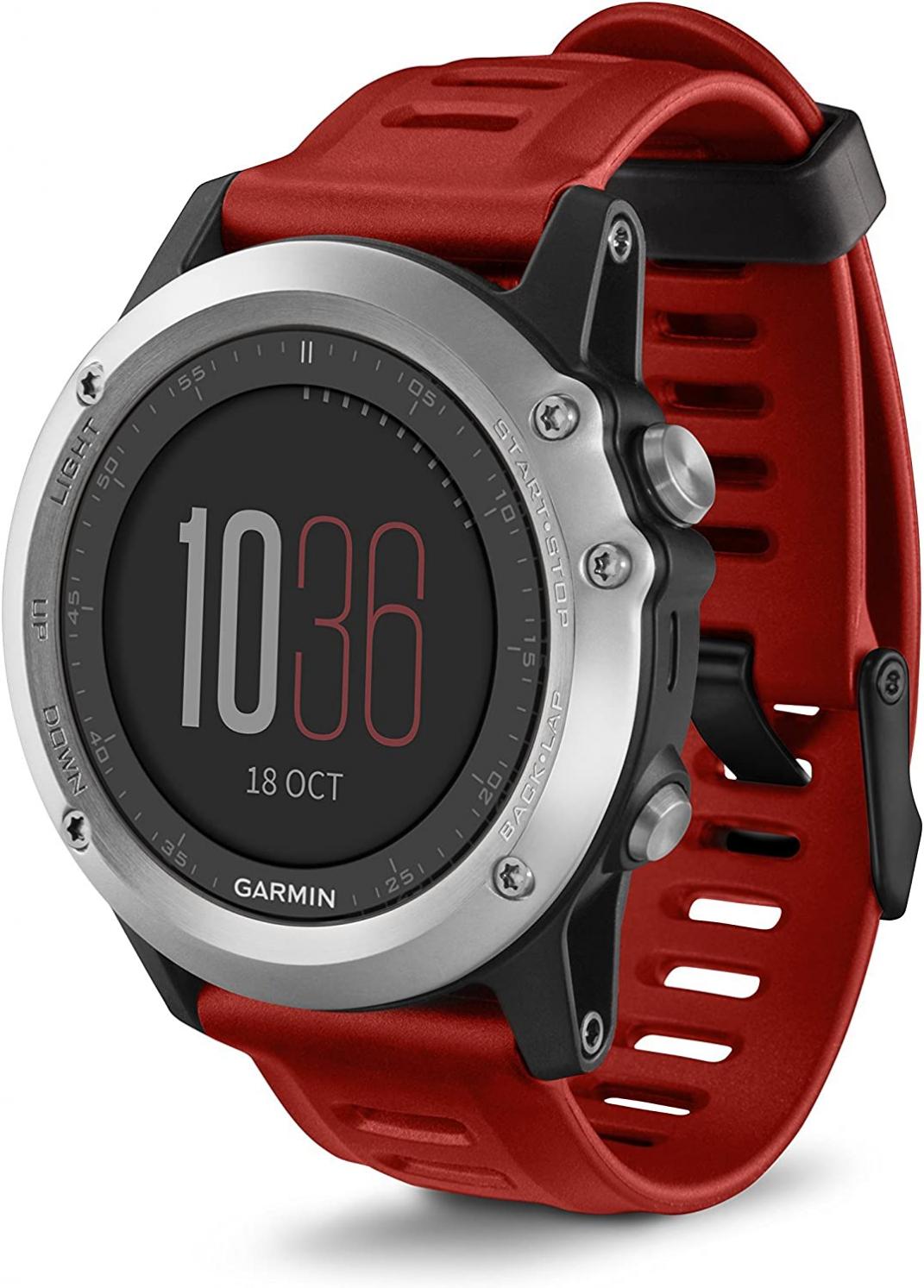 Garmin Fenix 3 GPS Watch Red (Renewed)