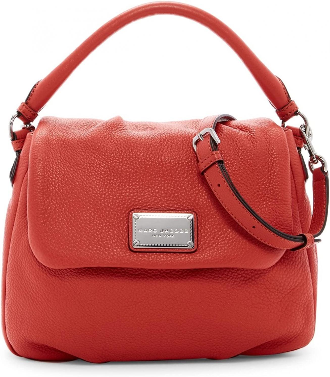 Marc Jacobs Classic Leather Shoulder Bag (Salmon)