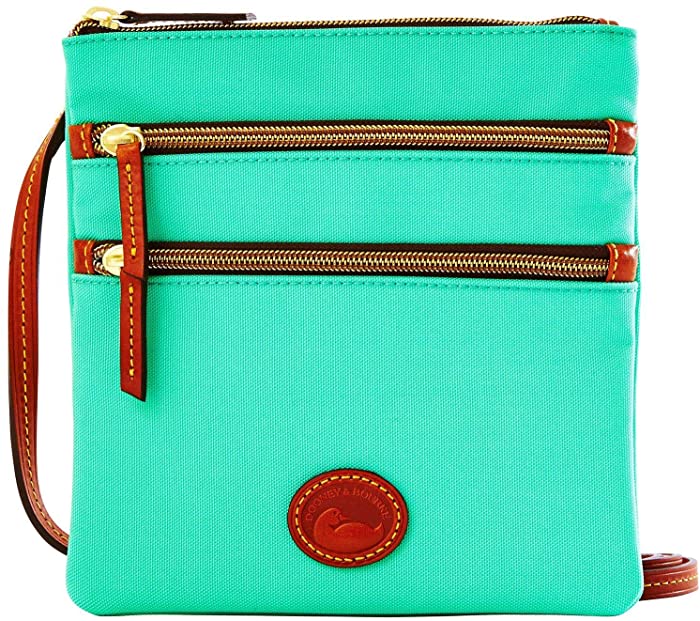 Dooney & Bourke North/South Triple Zip Crossbody (Mint)