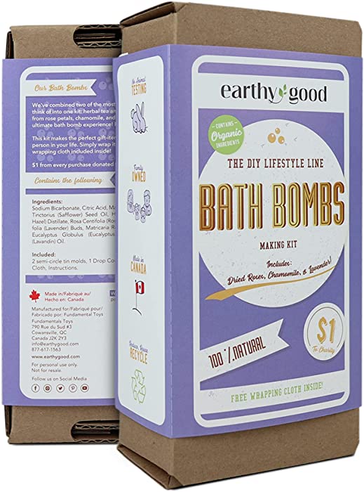 Earthy Good Bath Bomb DIY Making Kit by Kiss Naturals