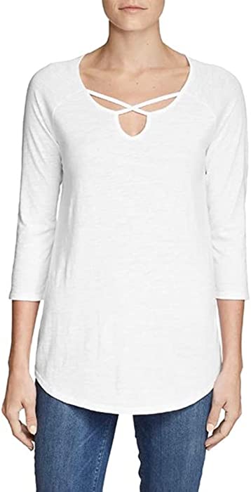 Eddie Bauer Ladies' 3/4 Sleeve Cross-Front Tunic