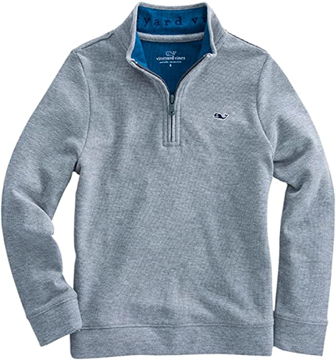 vineyard vines Boys' Saltwater Quarter-Zip Pullover Sweatshirt