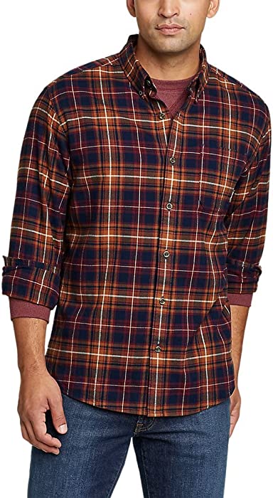 Eddie Bauer Men's Eddie's Favorite Flannel Classic Fit Shirt - Plaid