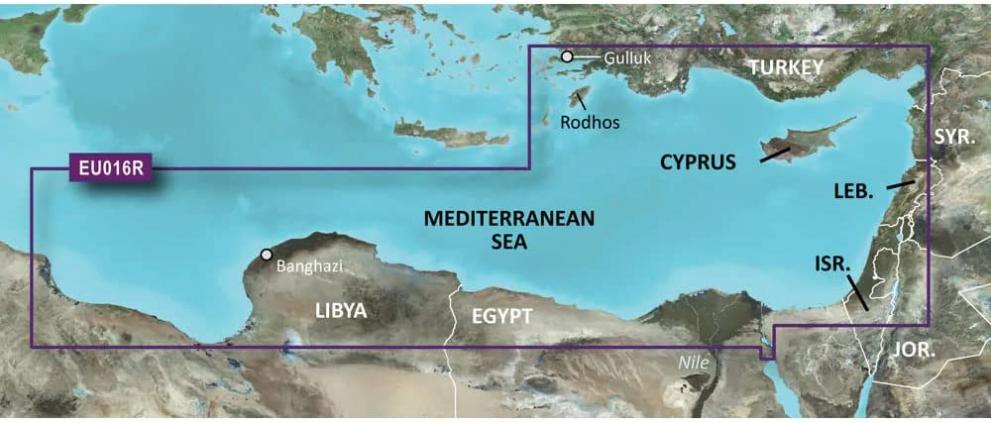 Garmin Bluechart G2 - HXEU016R - Mediterranean Southeast - MicroSD/SD