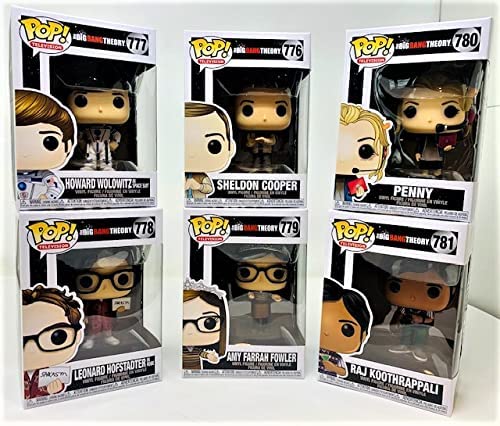 Big Bang Theory 6pc Pop Bundle Sheldon Amy Leonard Howard Penny Raj