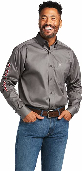 ARIAT Men's Team Logo Twill Classic Fit Shirt