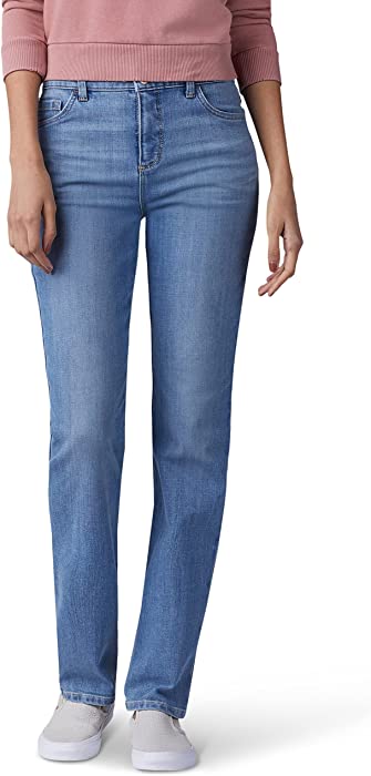 Lee Women’s Instantly Slims Classic Relaxed Fit Monroe Straight Leg Jean