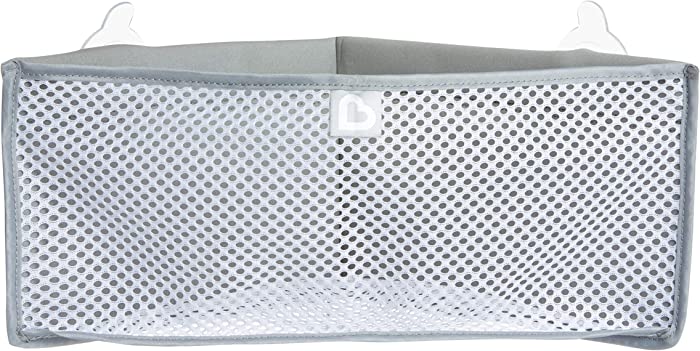 Munchkin High'n Dry Corner Bath Toy Organizer, Grey