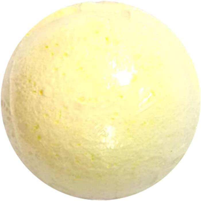 prettDliJUN 1PC Sea Salt Bubble Bath Bomb Skin Aromatherapy Bath Bomb Bath Salt Ball For Kids Adults Teens Yellow 1size