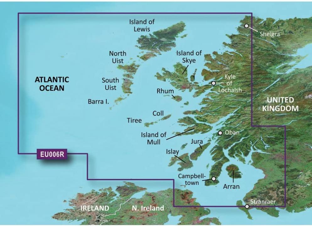 Garmin Bluechart G2 HXEU006R - Scotland West Coast - microSD/SD