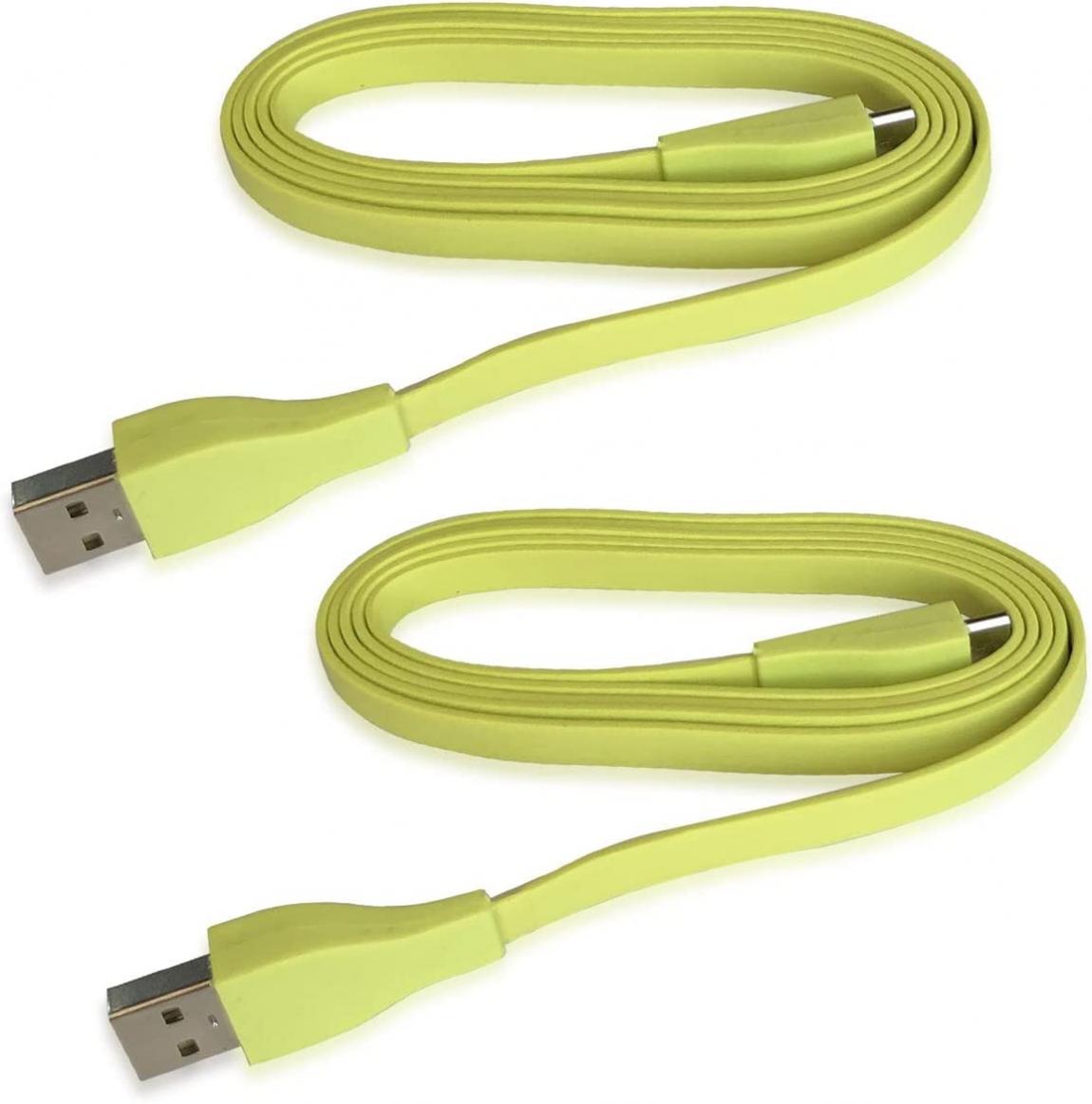 Cord Replacement for UE Boom Charger, 1.2m USB Charging Cable Compatible with Logitech Ultimate Ears UE Wonderboom/UE Boom/Megaboom/Mega Boom (2 PCS, Yellow)