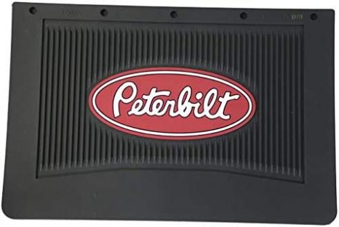 Peterbilt Motors 18" x 12" Heavy Duty Rubber Semi Truck Mud Flaps-Pair