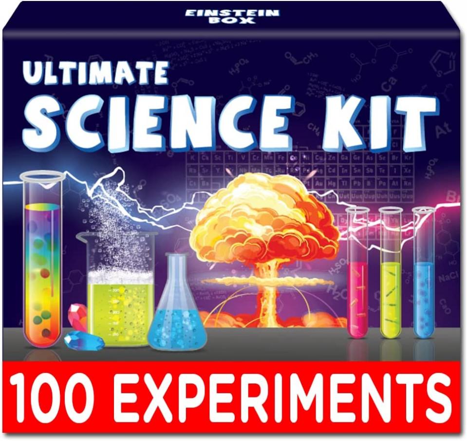 Einstein Box Science Experiment Kit For Kids Aged 6-8-12-14 |Gift for 6-7 Year Old Boys & Girls| Chemistry Kit Set For 6-14 Year Olds