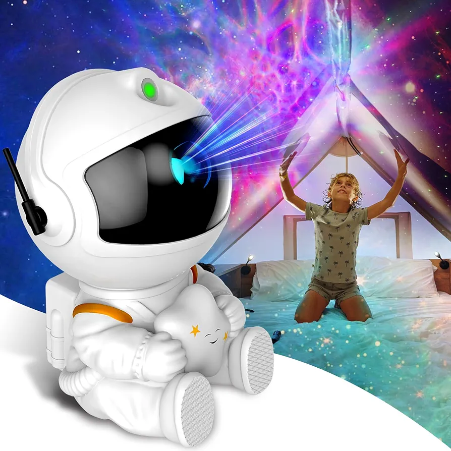 Astronaut Galaxy Projector, Star Projector Galaxy Light, Night Light for Kids, Nebula Ceiling LED Lamp, Room Decor, with Timer and Remote, Gifts for Christmas, Valentine's Day, Birthdays