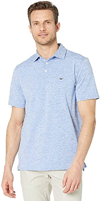 vineyard vines Men's St. Jean Short Sleeve Stripe Sankaty Polo