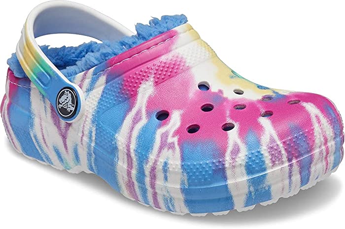 Crocs Kids' Classic Tie Dye Lined Clog | Kids' Slippers