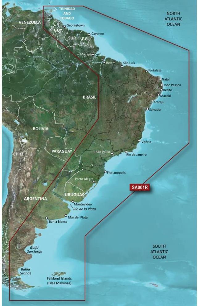 Garmin BlueChart g2 - HXSA001R - South America East Coast - microSD/SD (41207)