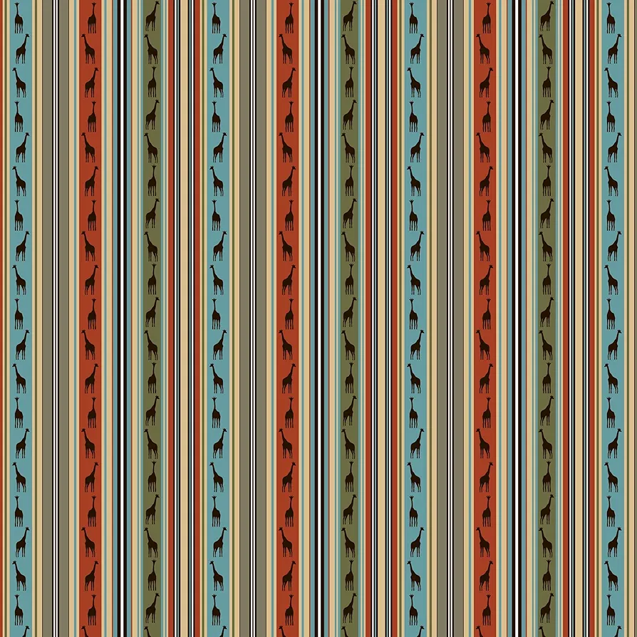 Michael Miller Safari Stripe, Multi 15 Yard Bolt