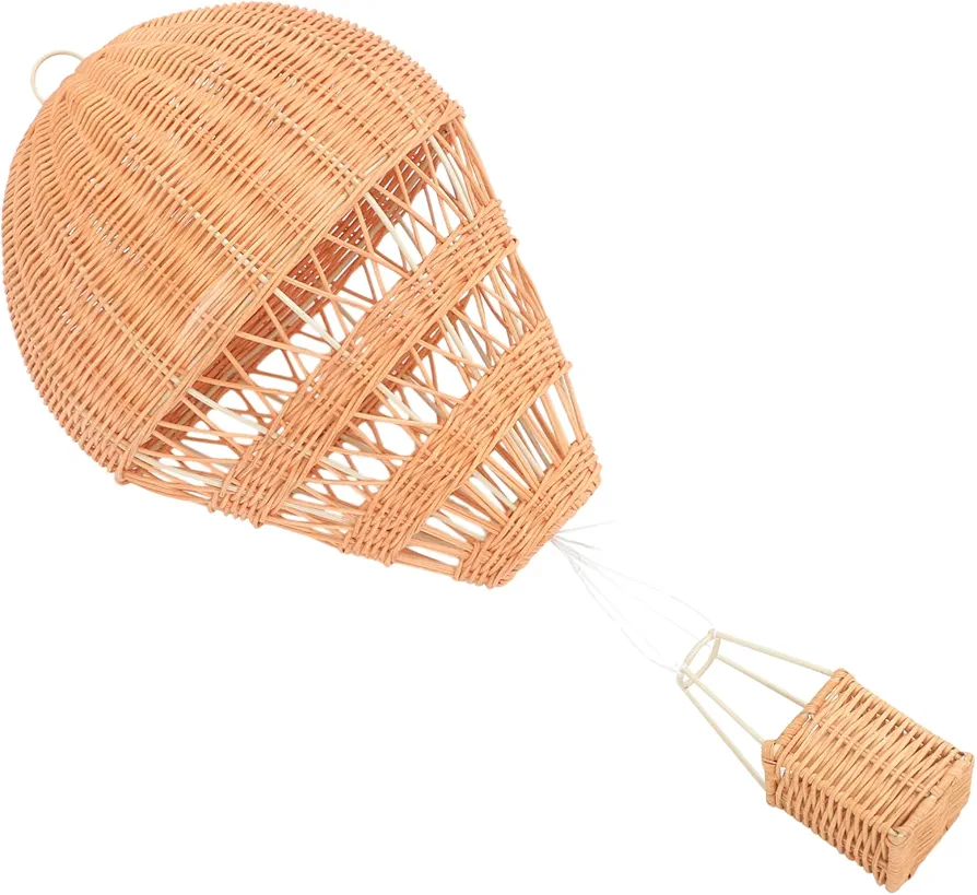 BESTOYARD Children's Room Decoration Home Hot Air Balloon Decor Woven Hot Air Balloon Woven Photo Prop Pastoral Hot Air Balloon Hot Air Balloon Embellishment Decor Photography Prop