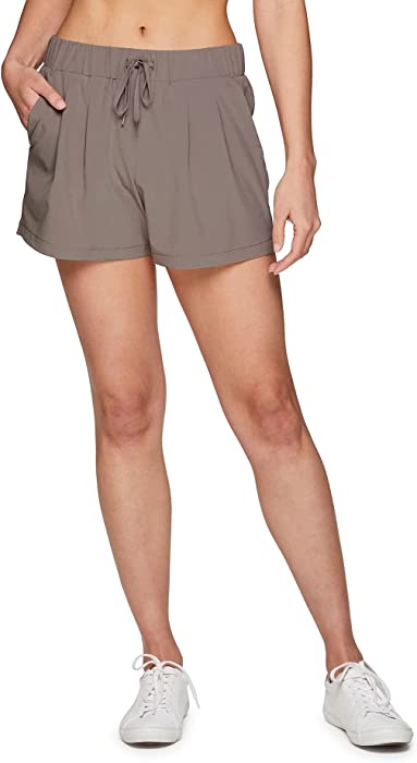 RBX Active Women's Relaxed Fit Breathable Ventilated Stretch Woven Athletic Walking Short with Pockets