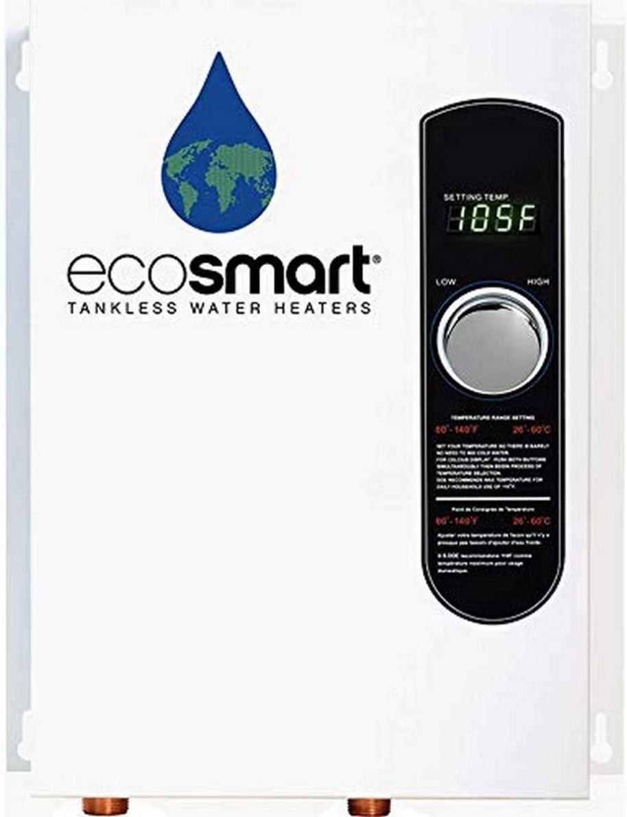 EcoSmart ECO 18 Electric Tankless Water Heater, 18 KW at 240 Volts with Patented Self Modulating Technology