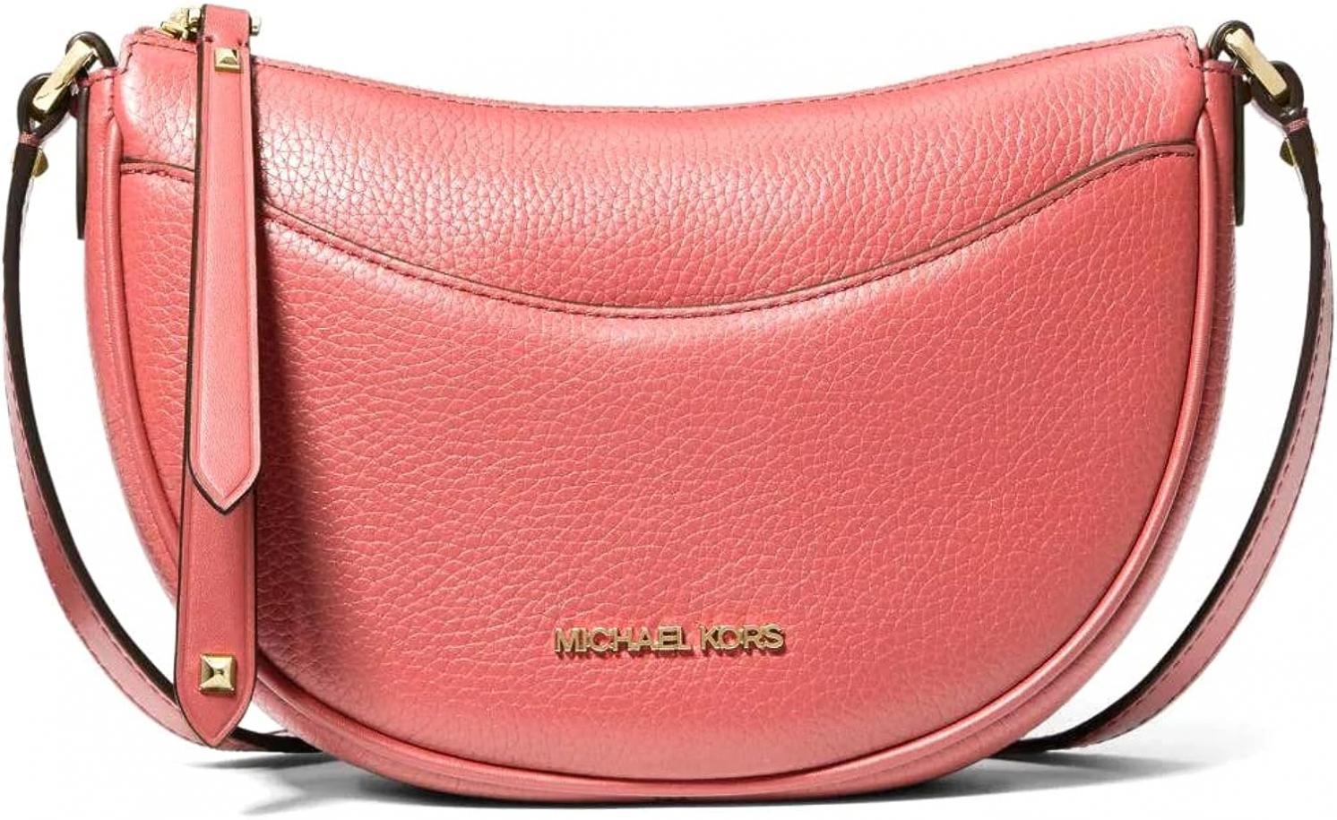 Michael Kors Dover Small Leather Crossbody Bag Purse Handbag