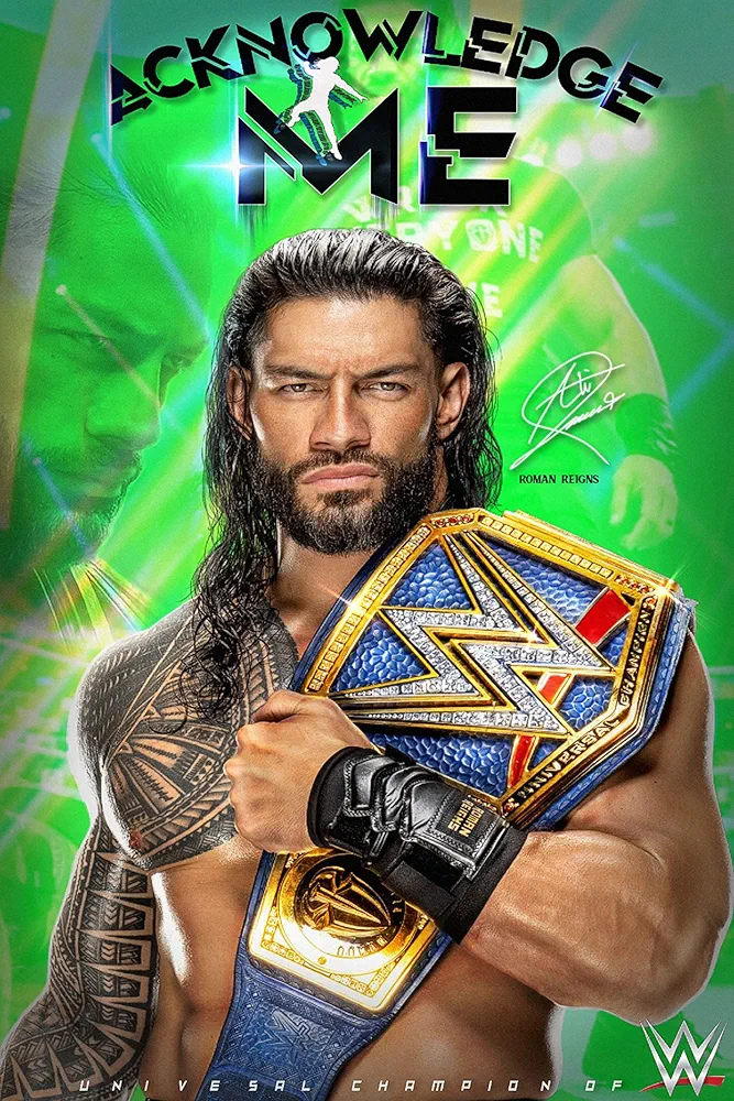 US Poster City WWe Super-Star Roman Reigns| Poster Matte The Lord of The Ring Wretling Poster Picture Wall Art Print Home Room Decor 12x18inchs(30x45cm)