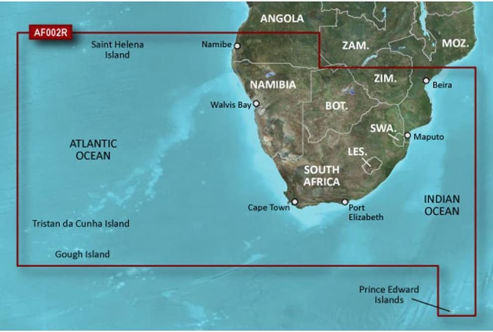 Garmin Bluechart G2 - HXAF002R - South Africa - microSD/SD