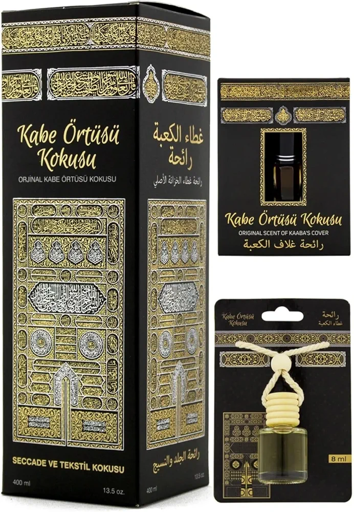 Islamic Holy Places Room Spray Air Freshener, Kaaba’s Cover Scent, Prayer Rug Spray, Made With Essential Oils, Plant-Derived And Other Thoughtfully Chosen Ingredients, 13.50 Fl Oz (Kaaba)