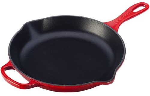 Le Creuset Enameled Cast Iron Signature Iron Handle Skillet, 11.75" (2-3/8 qt.), Cerise