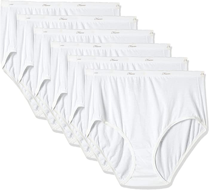 Hanes womens Hanes Women's No Ride Up Cotton Brief 6-pack