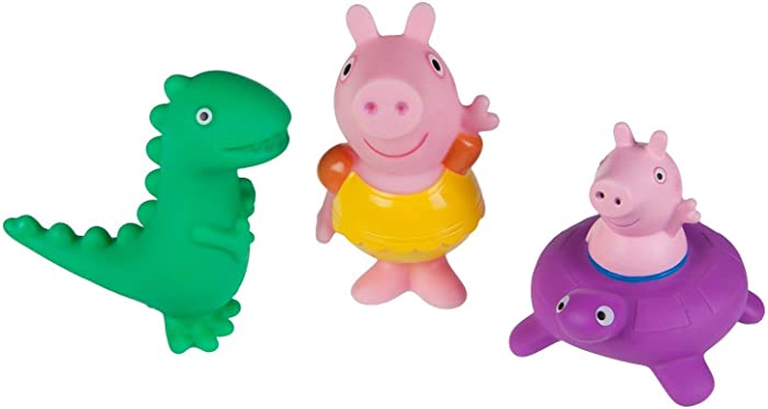 Peppa Pig Bath Squirters - Peppa Pig, George and Dinosaur Set