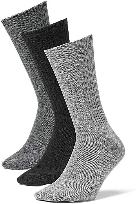 Eddie Bauer Men's Solid Crew Socks - 3-Pack