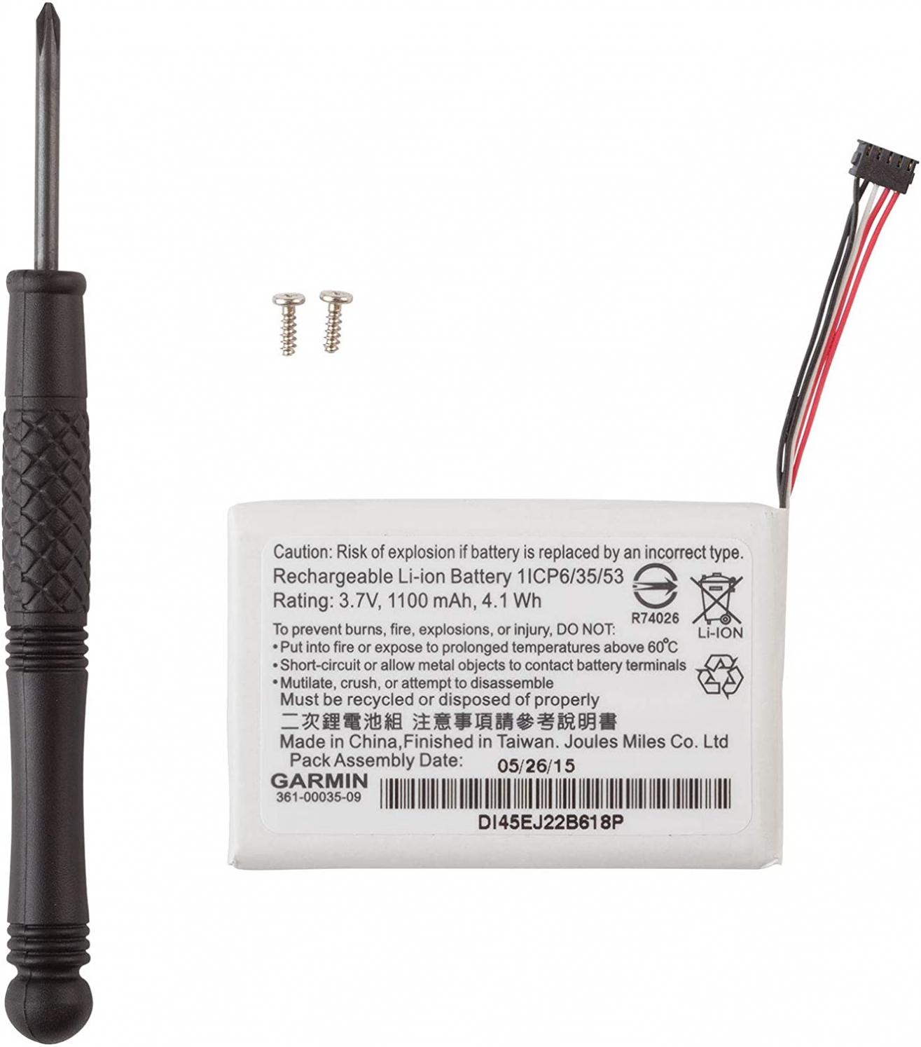 Garmin Accessory, Replacement Battery, T5/TT15 Mini DD, 010-11828-40