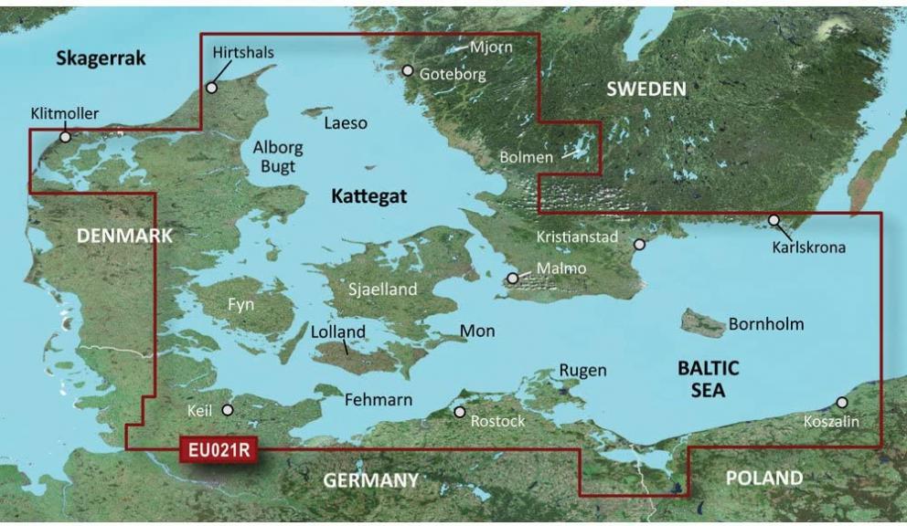 Garmin Bluechart G2 - HXEU021R - Denmark East and Sweden Southeast - MicroSD/SD