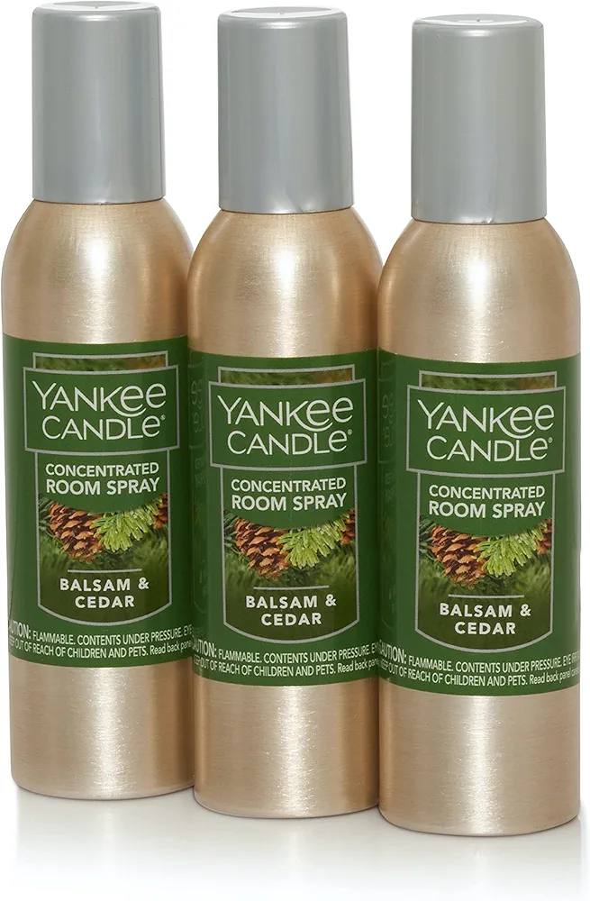 Yankee Candle Balsam & Cedar Concentrated Room Spray 3-Pack