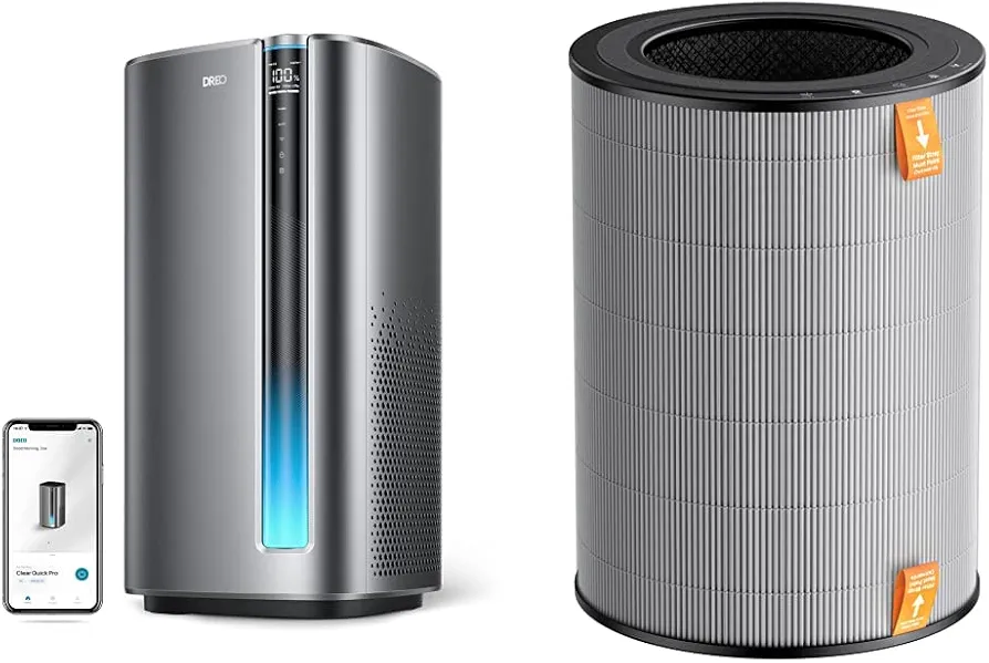 Dreo Air Purifiers for Home Large Room Bedroom with Filter Replacement