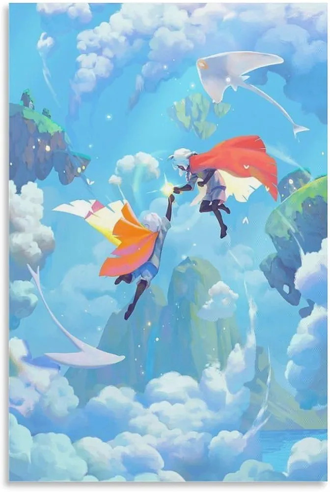 Sky：Children of The Light Anime Posters Poster Decorative Painting Canvas Wall Art Living Room Posters Bedroom Painting 12x18inch(30x45cm)