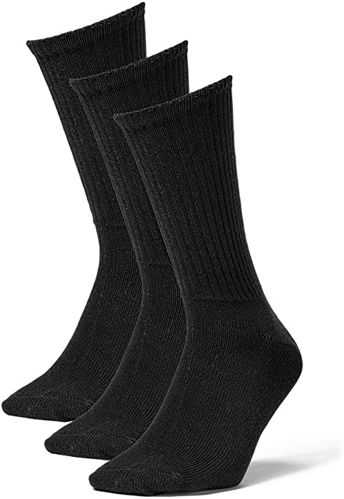 Eddie Bauer Men's Solid Crew Socks - 3 Pack